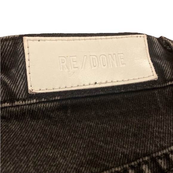 Re/Done Black Denim Jeans Women Size 24 25” Button-Fly 5-Pockets Cotton - Picture 4 of 6